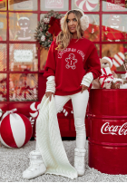 Świąteczna Sweatshirt z nadrukiem Christmas Cookie Rot