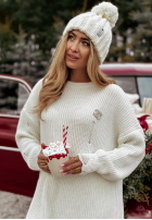 Długi Pullover Amore Delight Ecru