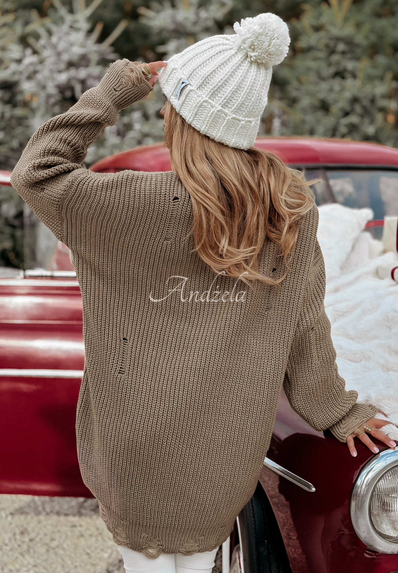 Langer Pullover Amore Delight Beige