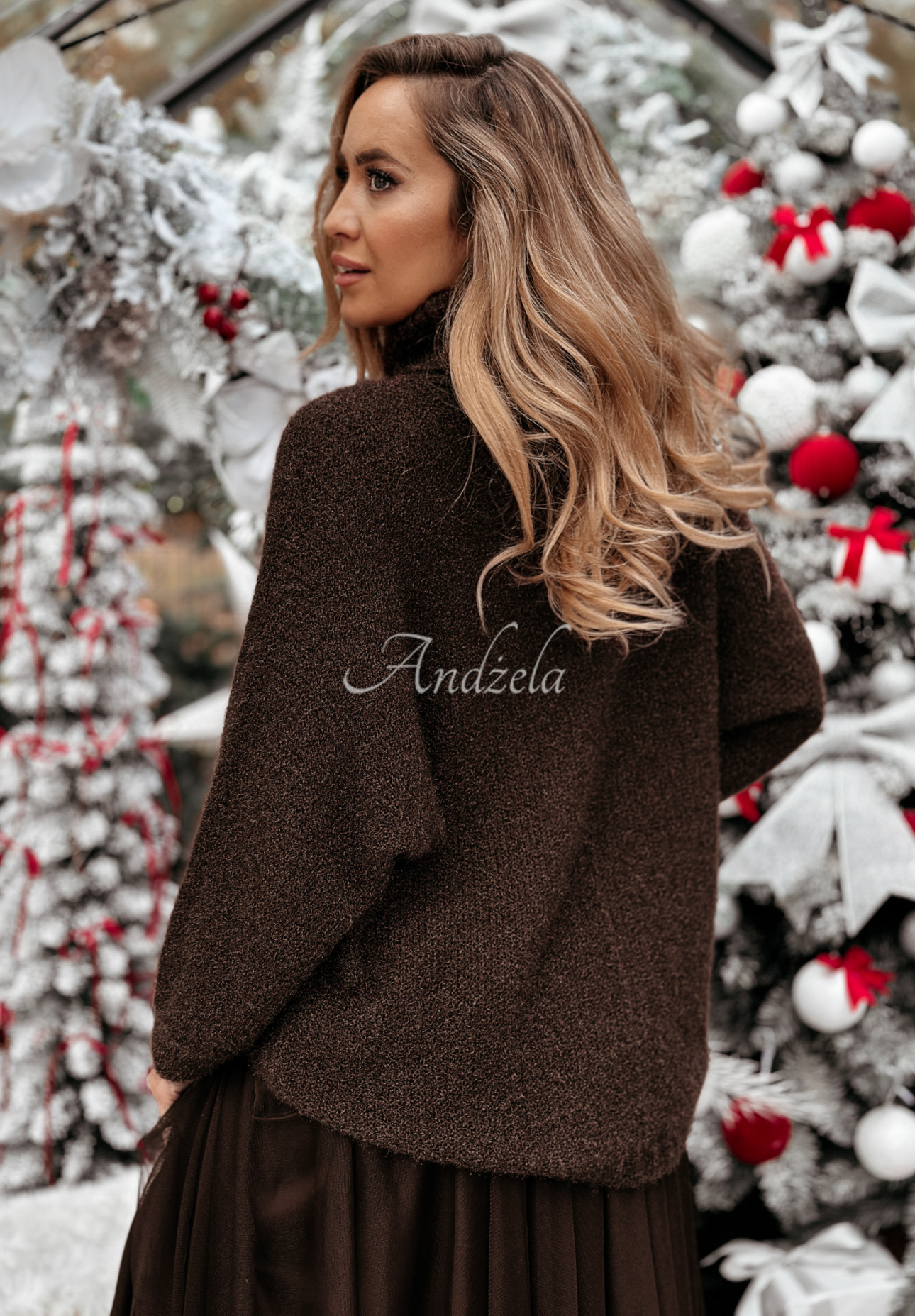 Oversize-Pullover Warm Moments Schokoladenbraun