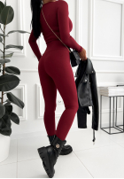 Set Bluse i Leggings Magnifique Burgunderrot