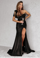 Brokatowa Kleid maxi Diamond Of The Season Schwarz