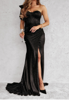 Brokatowa Kleid maxi Diamond Of The Season Schwarz