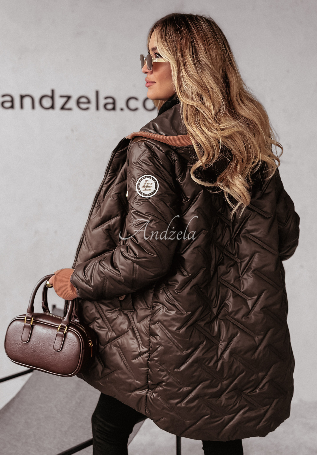 Steppjacke mit Kapuze Face The Storm Schokoladenbraun