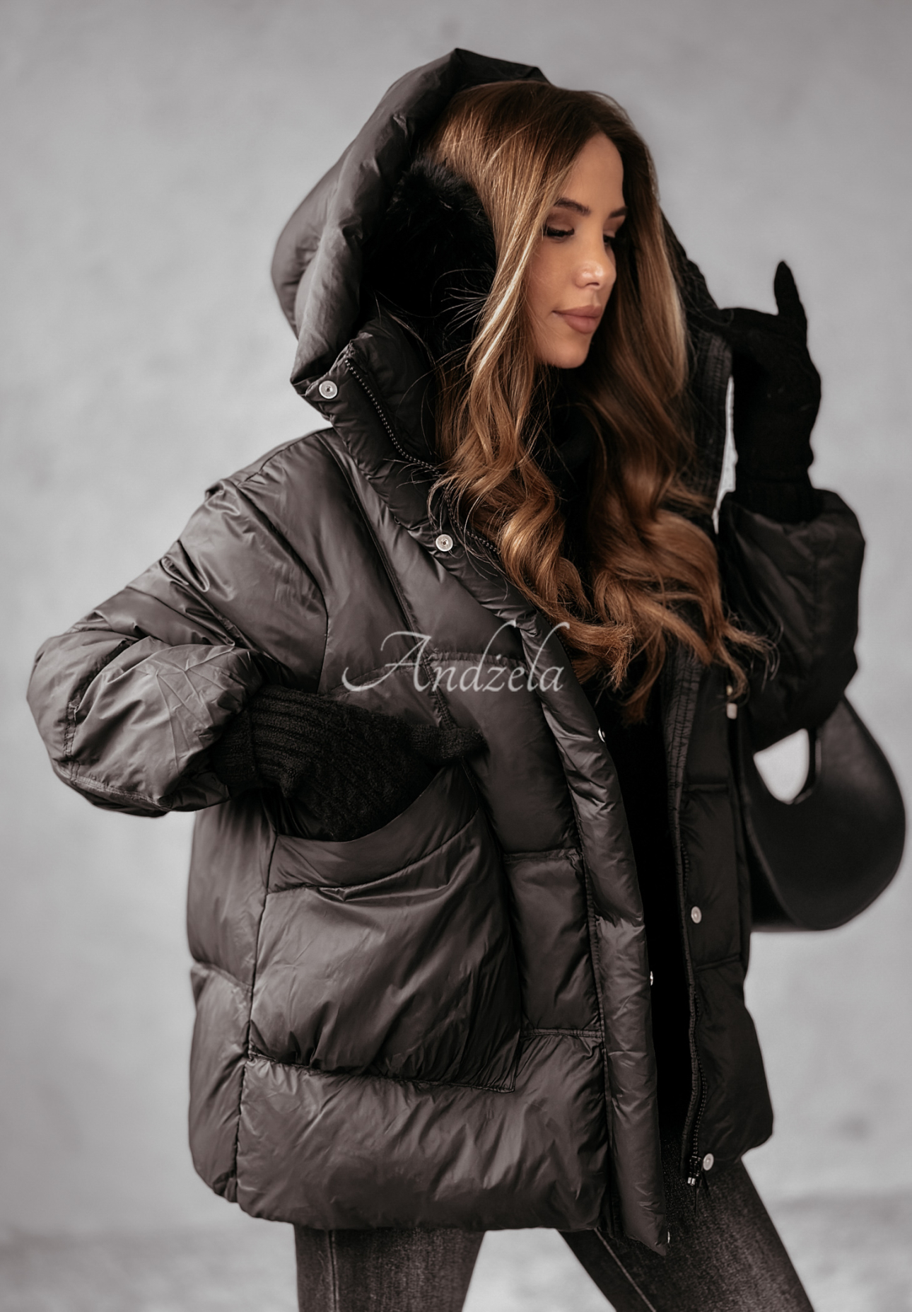 Steppjacke Watch It Snow Schwarz