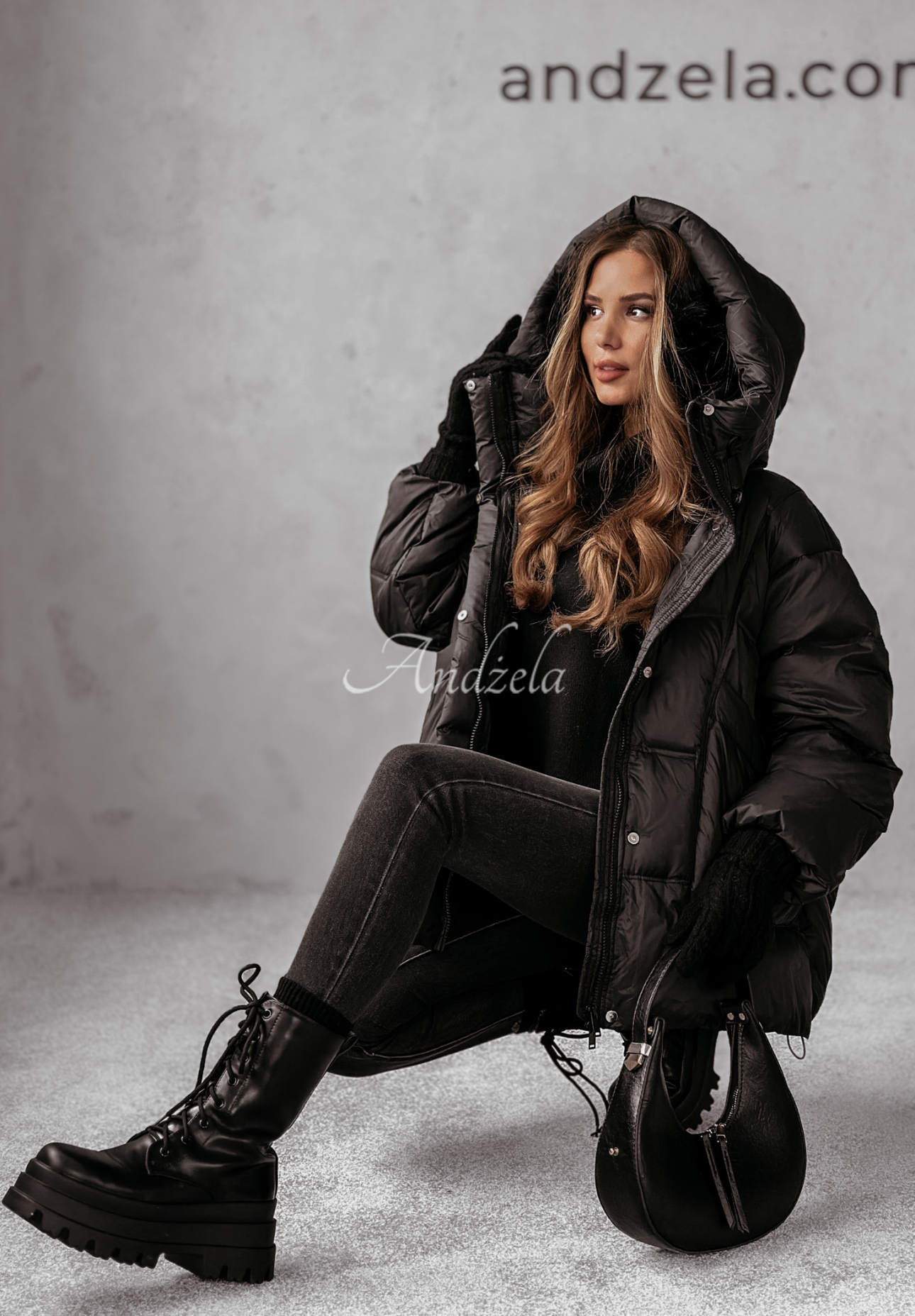 Steppjacke Watch It Snow Schwarz