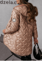 Pikowana Jacke z kapturem It Is Becoming Beige