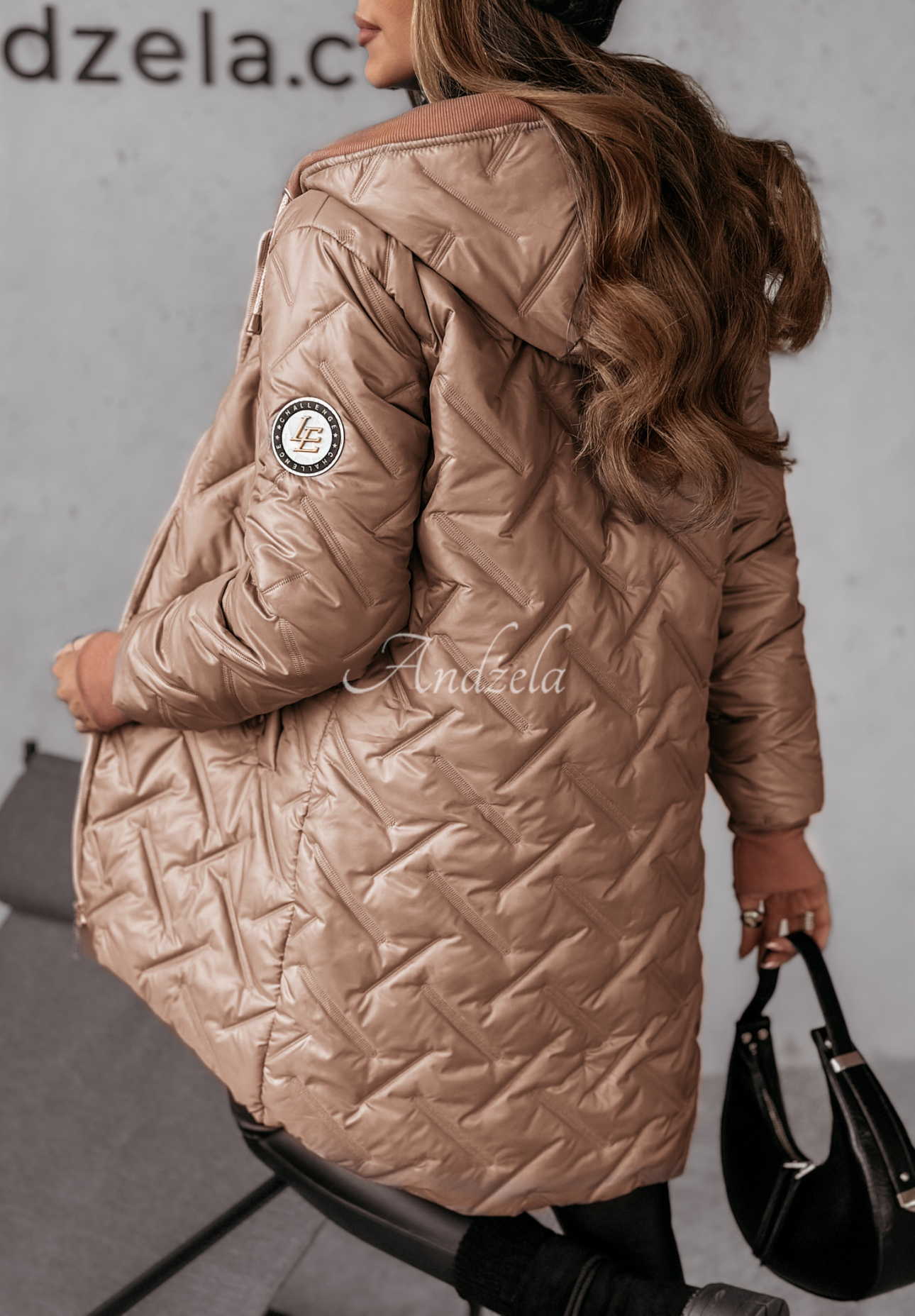 Steppjacke mit Kapuze It Is Becoming Camel