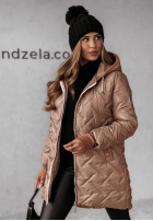 Pikowana Jacke z kapturem It Is Becoming Beige