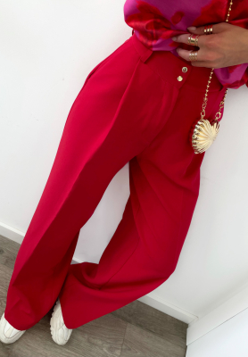 Elegante Wide Leg Hosen La Milla Avenue Rot