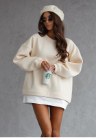 Sweatshirt oversize All Day Long Ecru