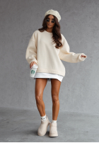 Sweatshirt oversize All Day Long Ecru