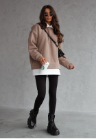 Sweatshirt oversize All Day Long Beige