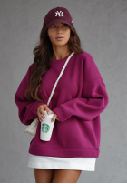 Sweatshirt oversize All Day Long Fuchsia