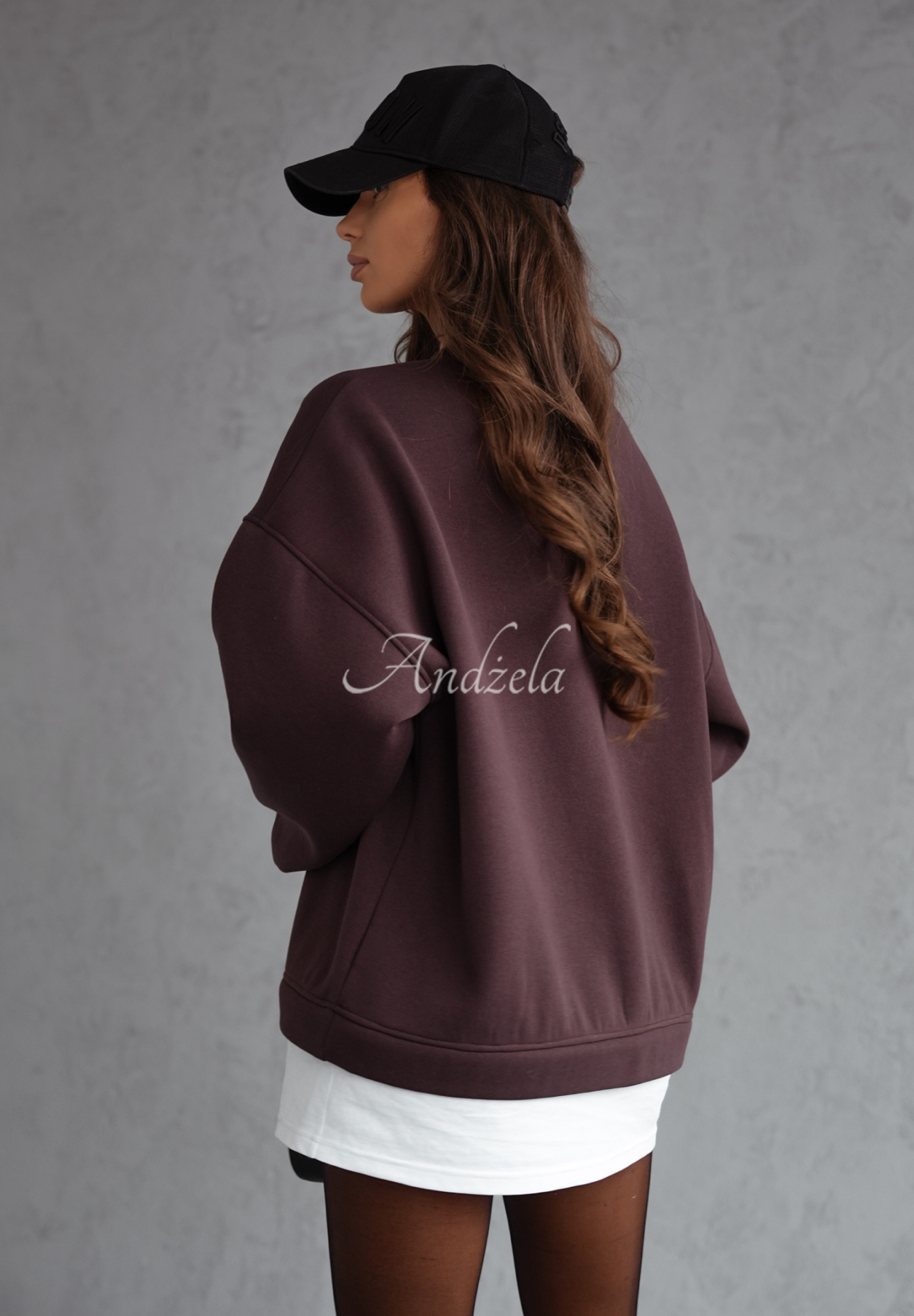 Oversize Sweatshirt All Day Long Schokoladenbraun