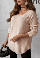 Leicht Pullover Imagine Is Real Beige