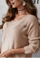 Leicht Pullover Imagine Is Real Beige