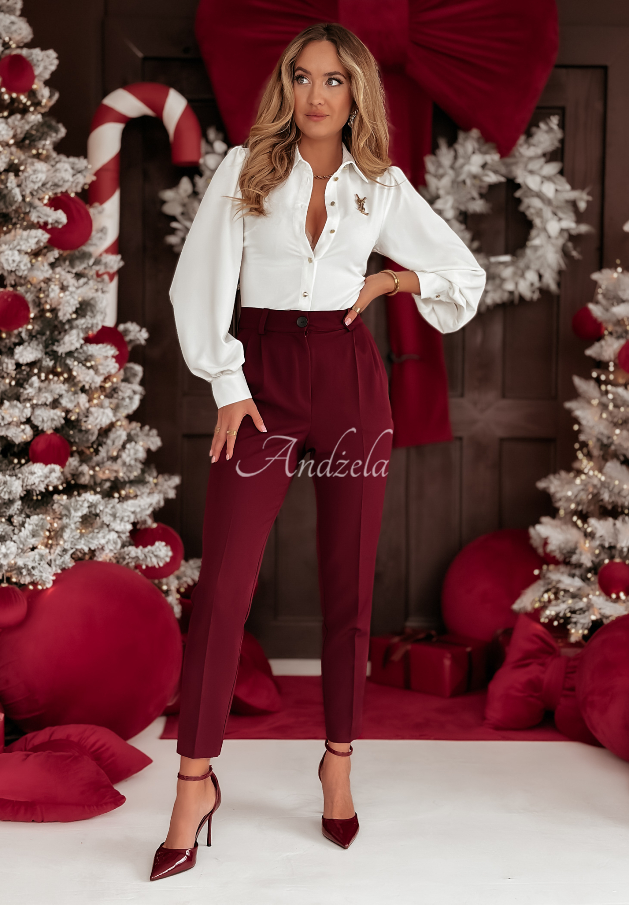 Viskosehemd mit Schnürung Special One Weiß