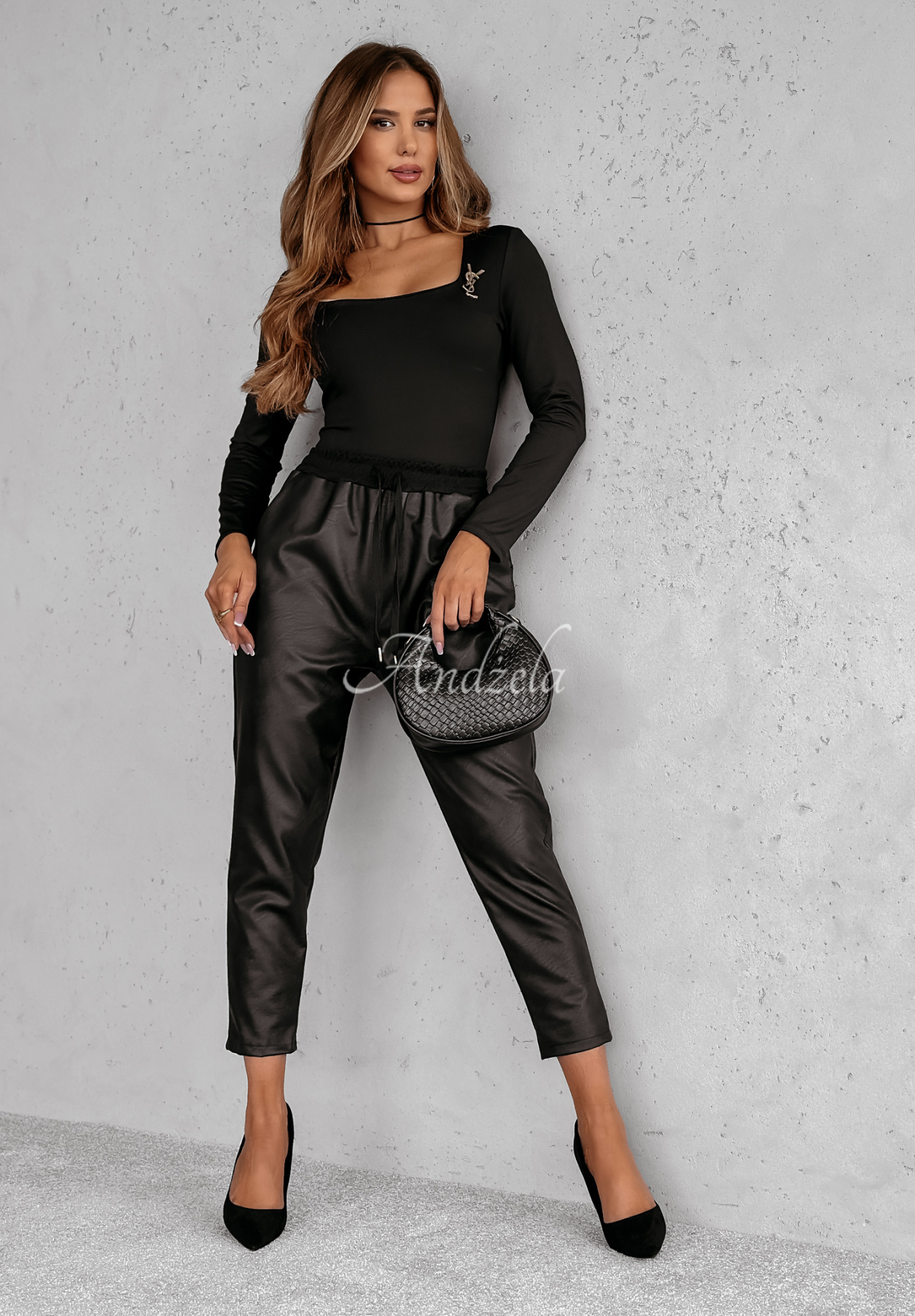 Gewachste Hose Ackerley Schwarz