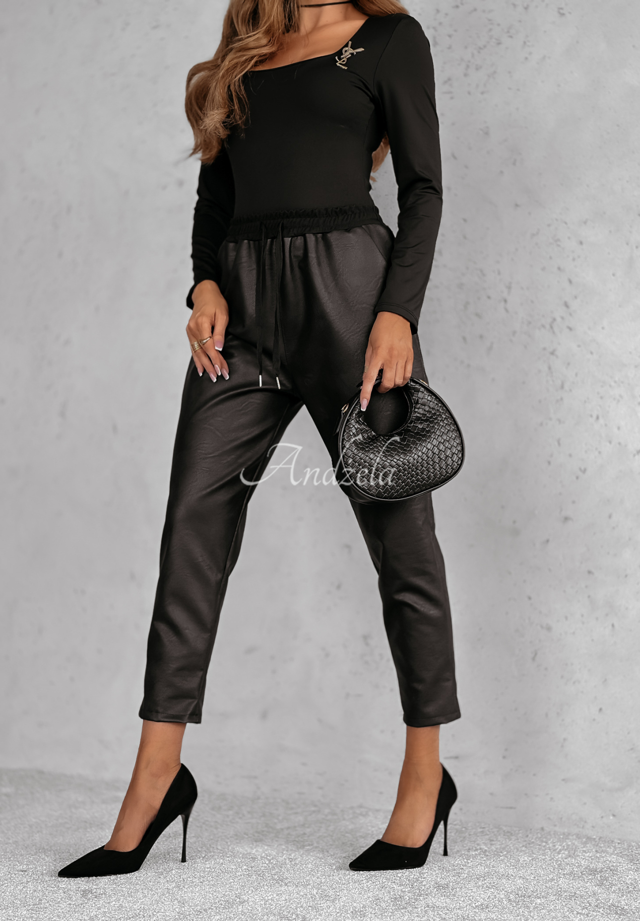 Gewachste Hose Ackerley Schwarz