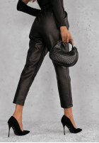 Kunstleder Hose Ackerley Schwarz