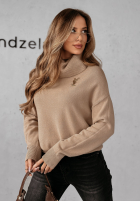 Rollkragenpullover Cozy Clouds Beige