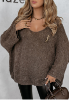 Pullover oversize Gentle Cuddle Schokoladenbraun