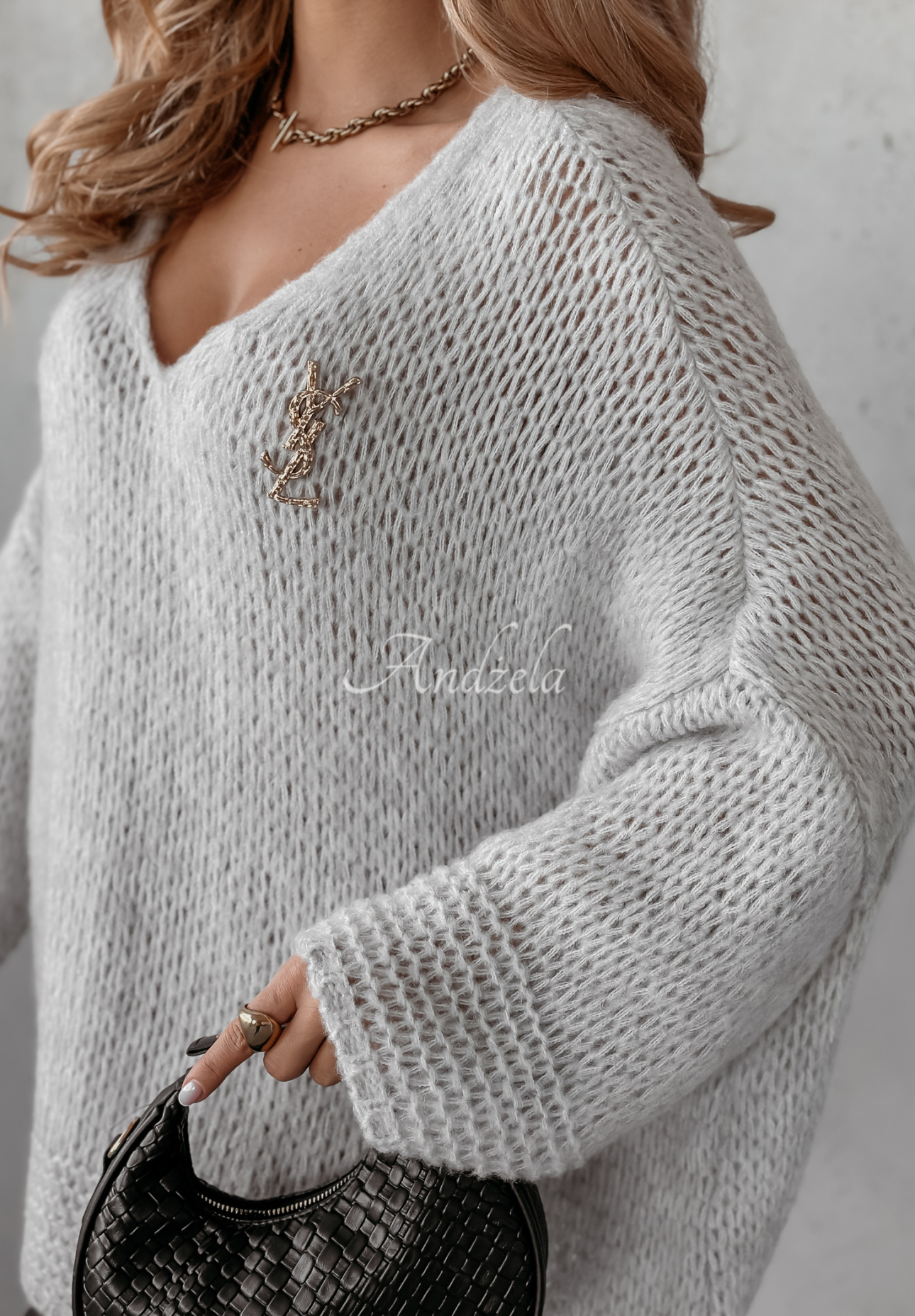 Oversize Pullover Gentle Cuddle Grau