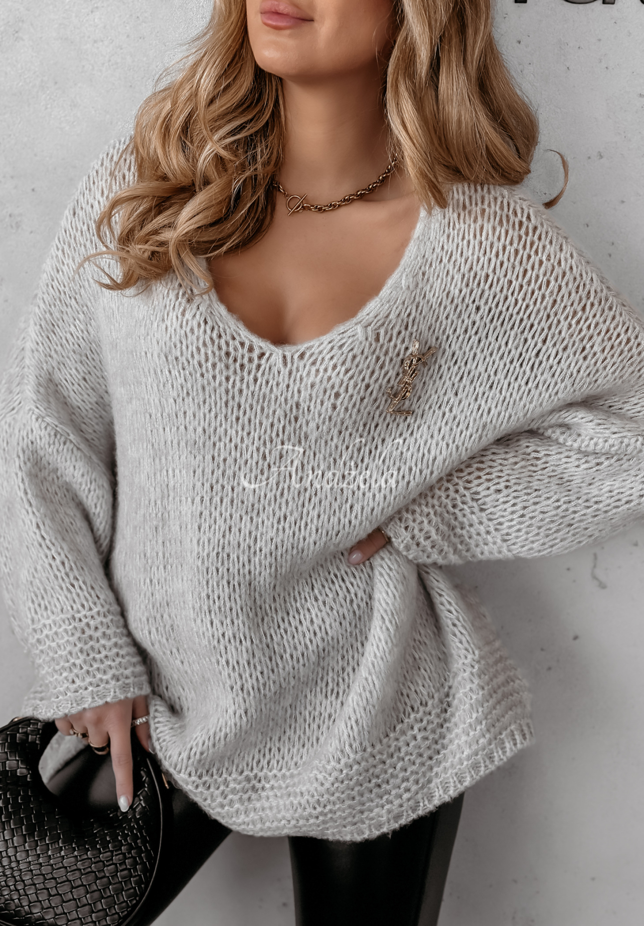 Oversize Pullover Gentle Cuddle Grau