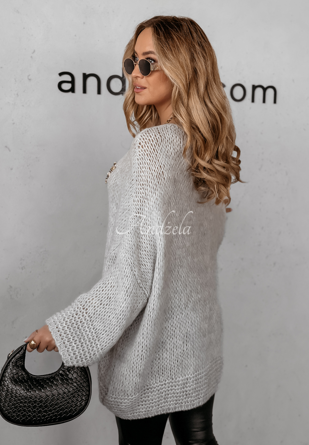 Oversize Pullover Gentle Cuddle Grau