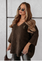 Pullover oversize Cocomore Dreamy Escape Schokoladenbraun