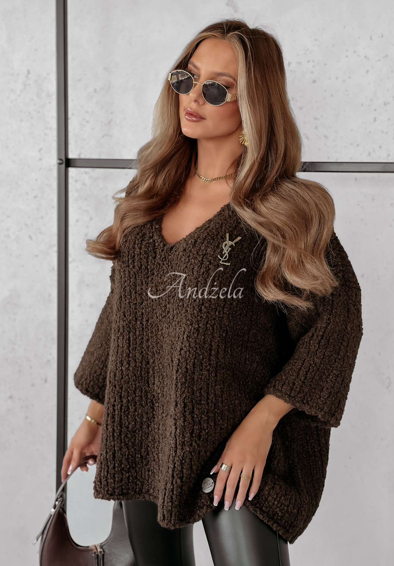 Pullover oversize Cocomore Dreamy Escape  Schokoladenbraun