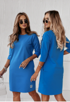 Kleid Tunika z kieszeniami Stay Real Blau