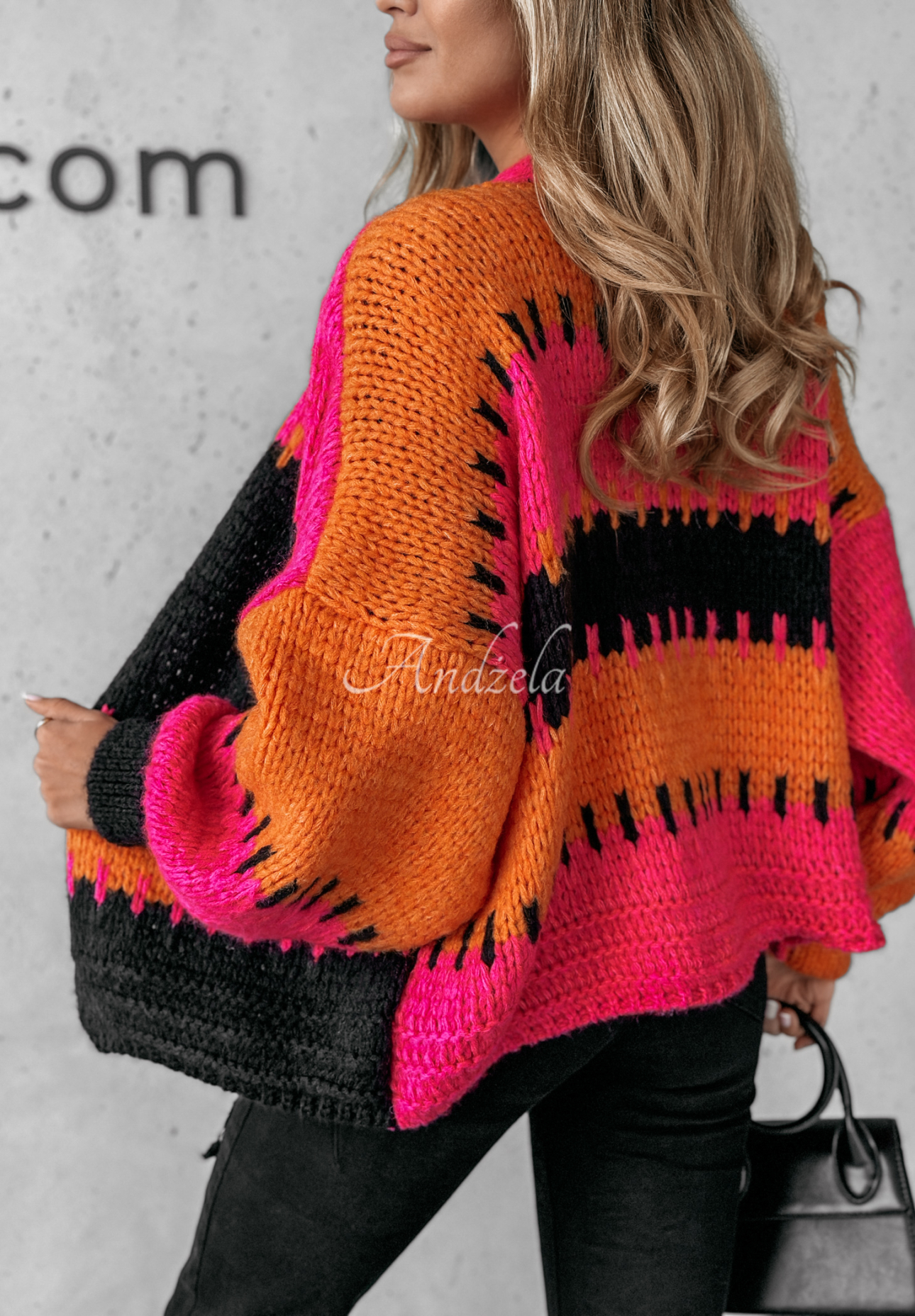 Kurzer Overisze Cardigan Seriously Pretty orange-rosa