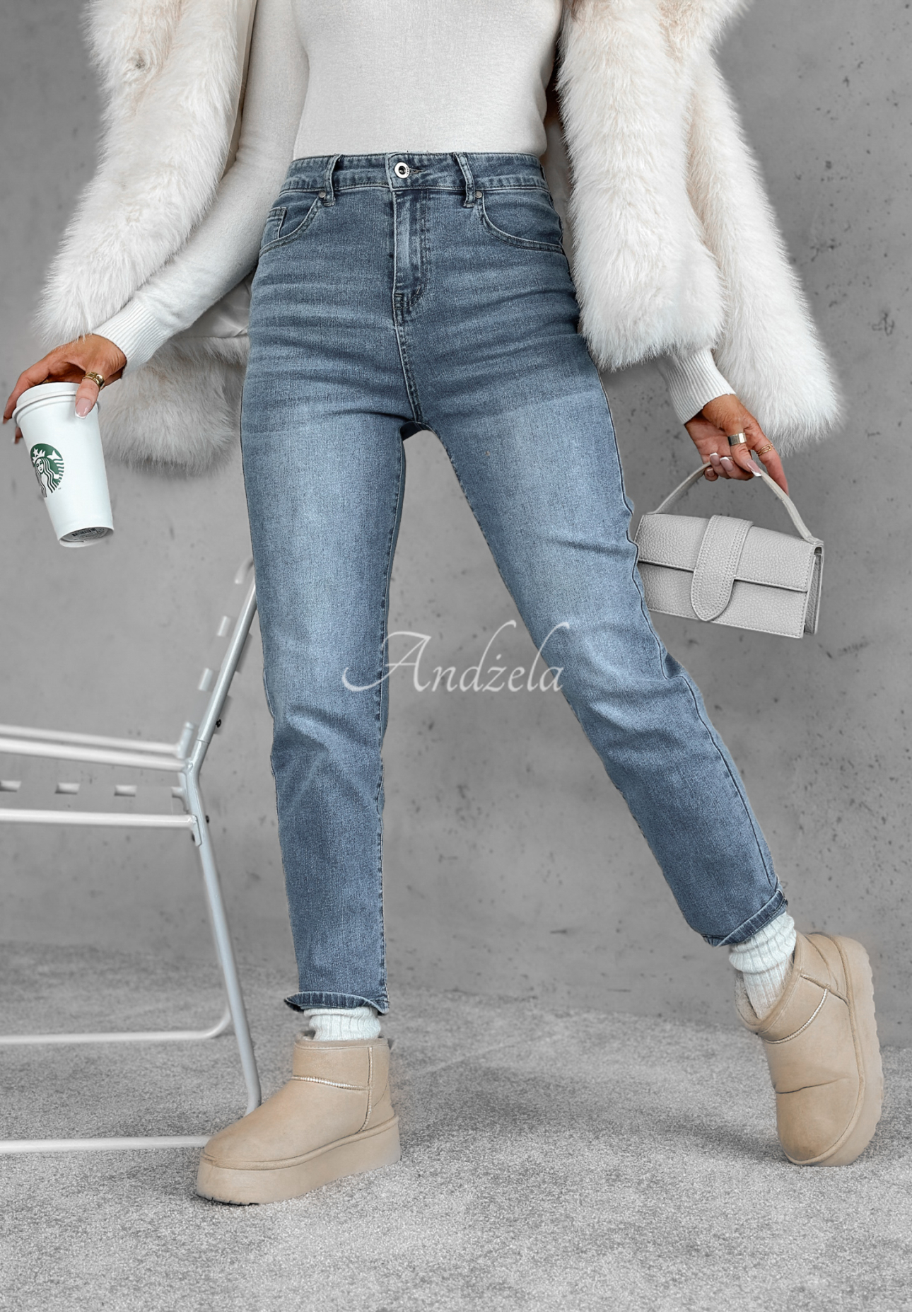 Own Yourself blue denim pants