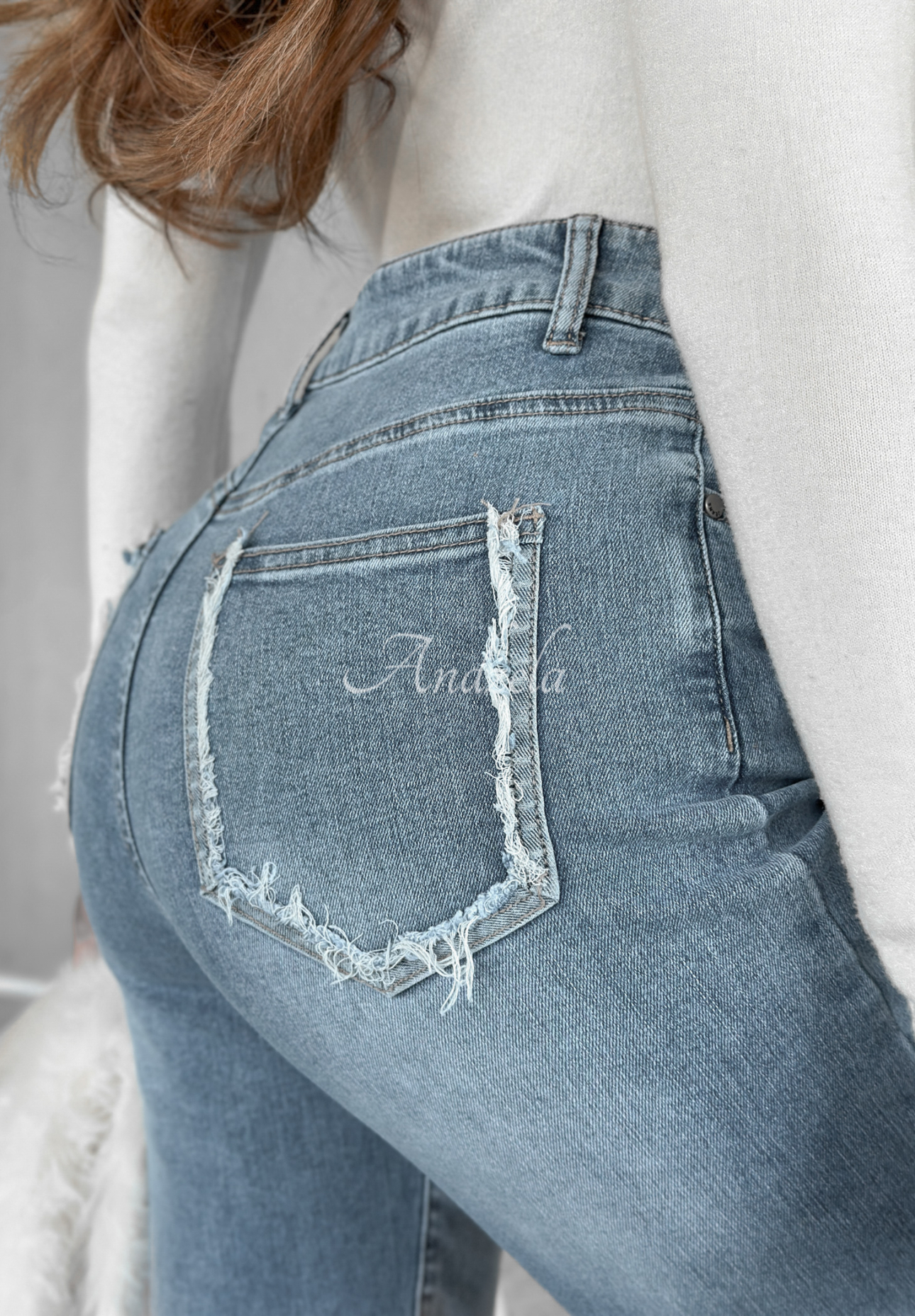 Own Yourself blue denim pants