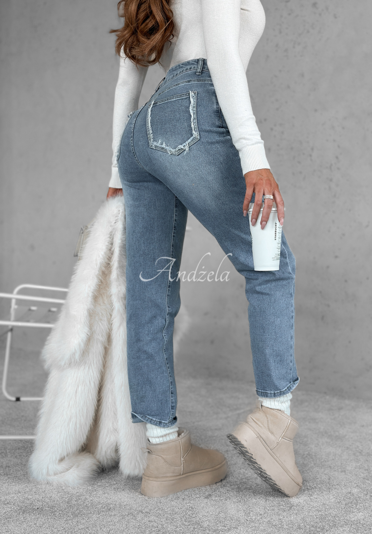 Own Yourself blue denim pants