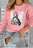 Sweatshirt oversize z nadrukiem The Fancy Rosa