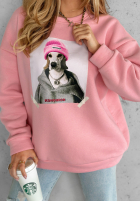 Sweatshirt oversize z nadrukiem The Fancy Rosa