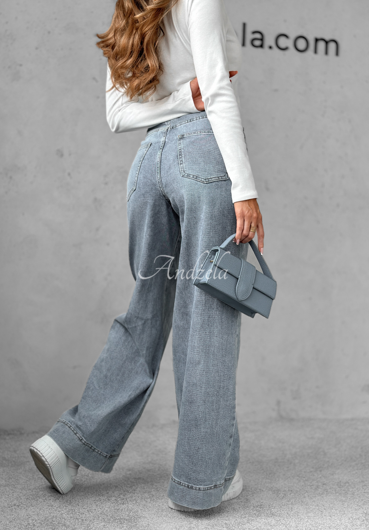 Jeanshosen wide leg Except Me Blau