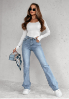 Hose Jeans dzwony Feeling Adorable Blau