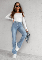 Hose Jeans dzwony Feeling Adorable Blau