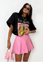 T-Shirt z nadrukiem La Milla Lemon Schwarz