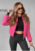Krótka pikowana Jacke bomberka Unstoppable You Fuchsia