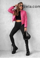 Krótka pikowana Jacke bomberka Unstoppable You Fuchsia