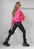 Krótka pikowana Jacke bomberka Unstoppable You Fuchsia