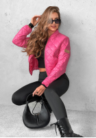 Krótka pikowana Jacke bomberka Unstoppable You Fuchsia