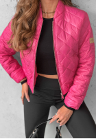 Krótka pikowana Jacke bomberka Unstoppable You Fuchsia