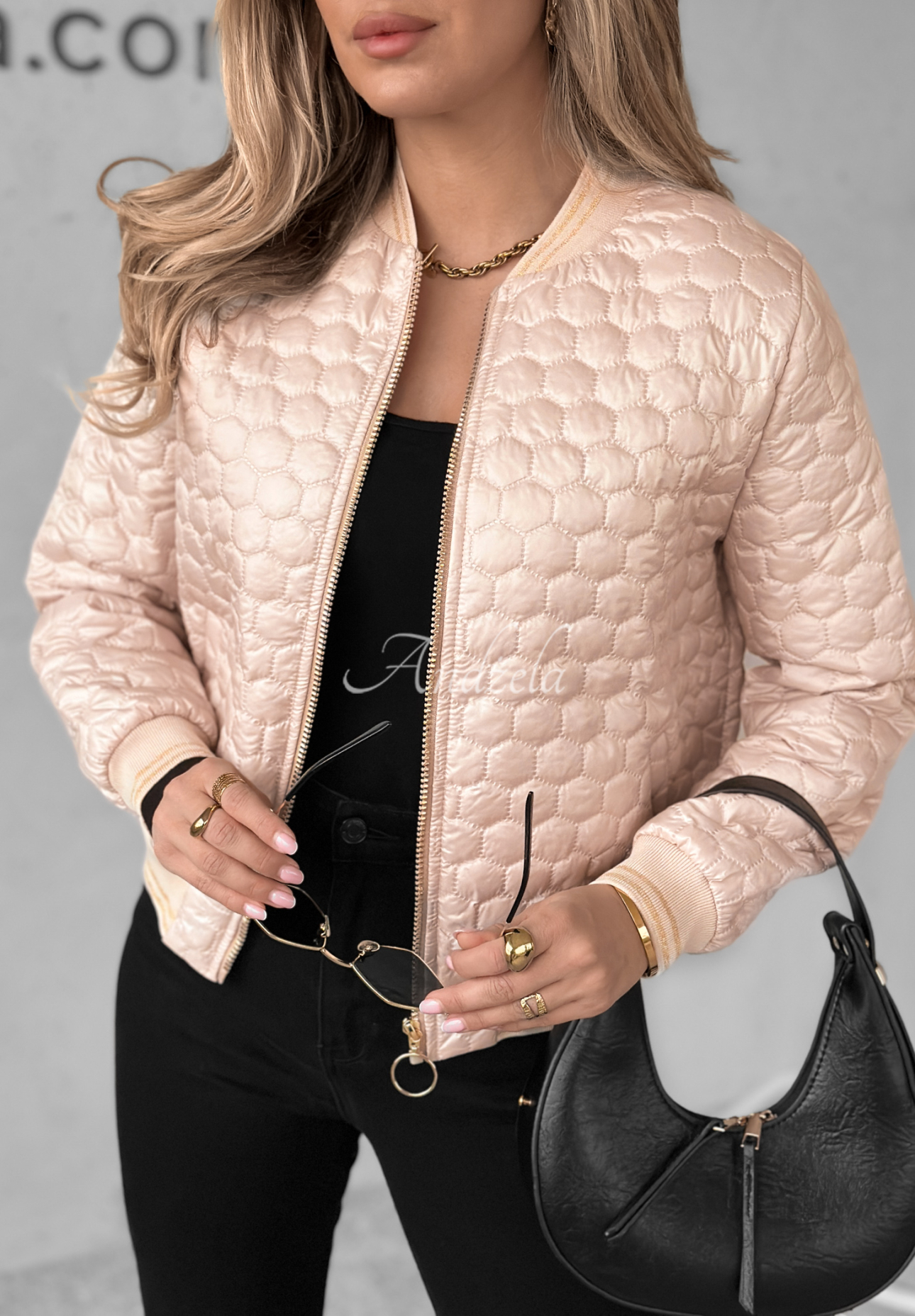 Kurze Steppjacke Morning Hill Beige