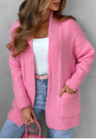 Krótki Cardigan oversize Cozy Drape Rosa